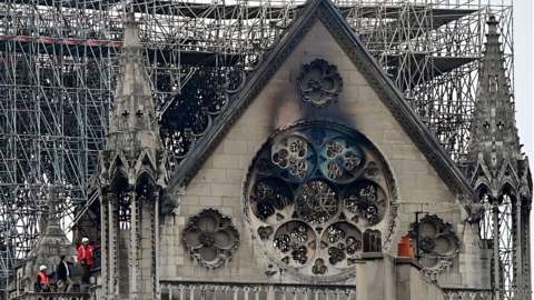 Fire damage at Notre Dame