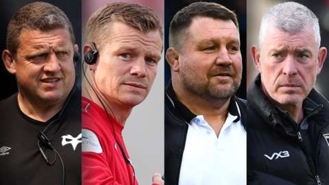 L-R: Welsh regional bosses - Ospreys' Toby Booth, Dwayne Peel of Scarlets, Cardiff's Dai Young and Dean Ryan of Dragons