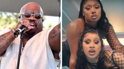 CeeLo Green, and Cardi B (bottom right) with Megan Thee Stallion