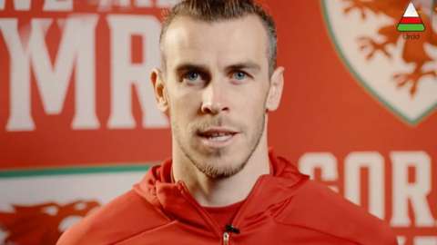 Gareth Bale joined the children of Wales in sending a peace message to the world