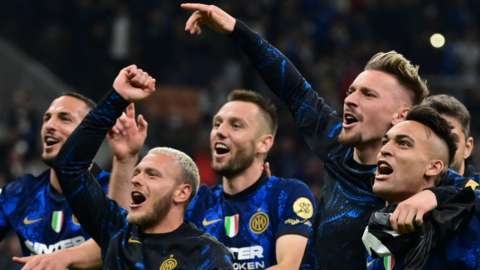 Inter Milan celebrate