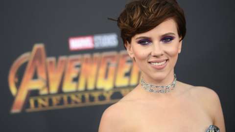 Scarlett Johansson at premiere of Avengers: Infinity War