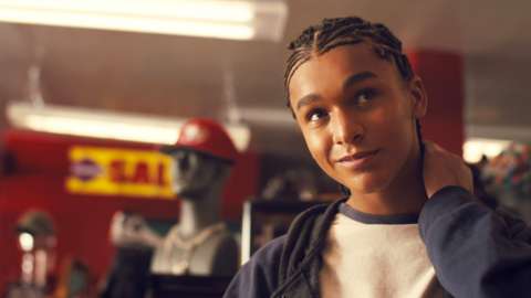 Jaden Michaels as young Colin Kaepernick in Colin in Black and White