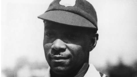 West Indian cricketer George Headley (1909 - 1983) during a tour of England, circa 1928