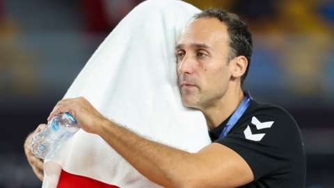 Egypt's Spanish handball coach Roberto Parrondo