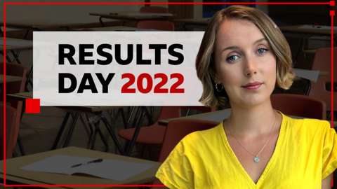 Hazel Shearing next to Results Day 2022 logo