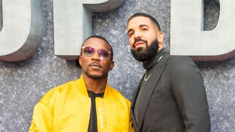 Ashley Walters and Drake at the Top Boy premiere