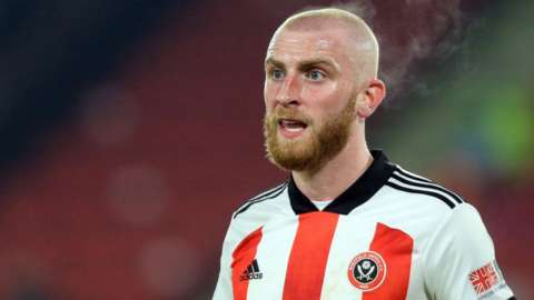 Sheffield United's Oli McBurnie in action