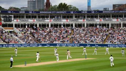 The crowd of 18,000 at Edgbaston was the biggest at an England home cricket match since 2019