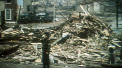 Aftermath of the McGurk's Bar bombing.