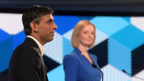 Rishi Sunak and Liz Truss