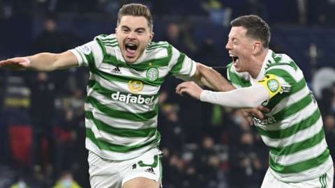 Forrest celebrates Celtic goal