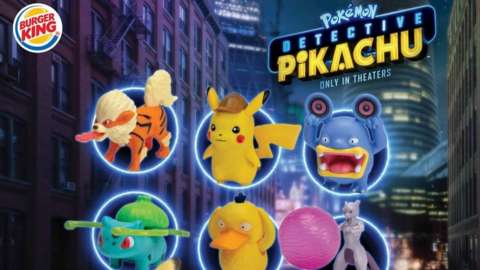 Burger King's Detective Pikachu King Junior Meal toys