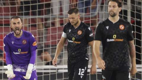 Dundee United are left disappointed against AZ