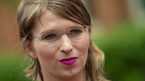 Chelsea Manning pictured on 16 May 2019