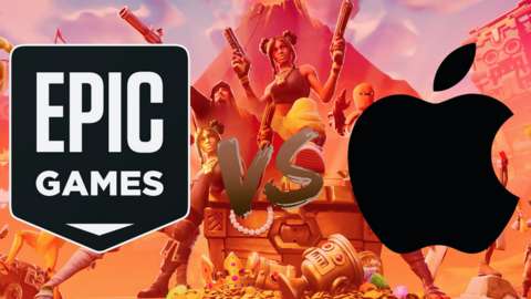Epic Games and Apple logos