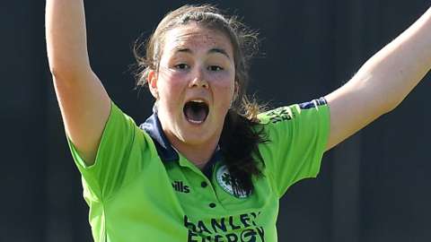 Jane Maguire took two wickets for Ireland