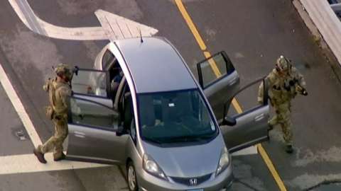 US police search Robert E Crimo III's vehicle. Photo: 4 July 2022