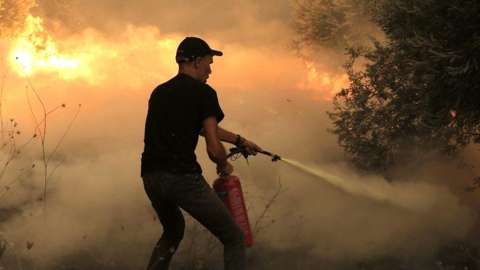 Fire in Greece