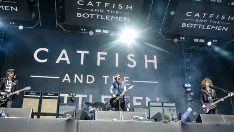 Catfish and the Bottlemen perform on stage