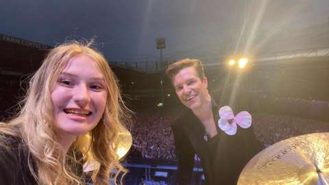 Grace with The Killers frontman Brandon Flowers