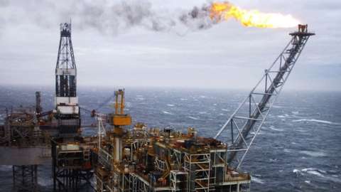 north sea oil platform