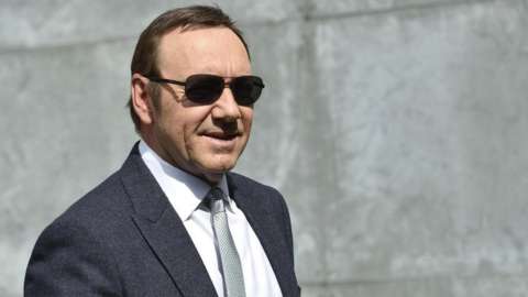 US actor Kevin Spacey attends the Milan Fashion Week in Italy in 2016