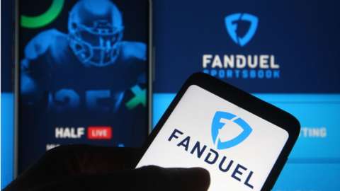FanDuel logo on mobile phone