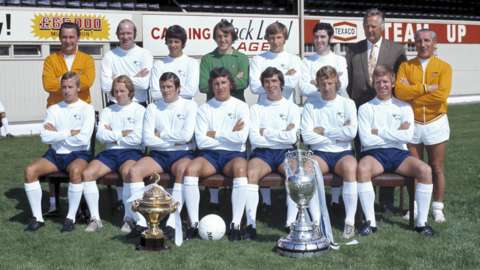 Derby County team group 1971-1972 League Division One Champions