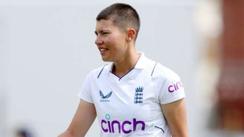England bowler Issy Wong