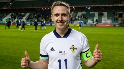 Shane Ferguson's wonder goal earned Northern Ireland a 1-0 friendly victory over Estonia on Sunday
