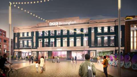 An artists impression of how the new building will look
