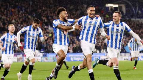 Huddersfield celebrate