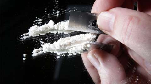 File photo of Cocaine being prepared