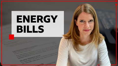 Colletta Smith next to an "energy bills" logo