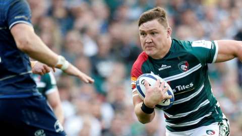 Leicester Tigers' Jasper Wiese in action for the Premiership club