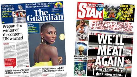 The Guardian and the Star front page