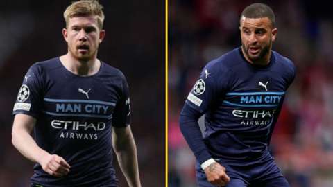 Kevin de Bruyne and Kyle Walker