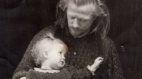 Steven Campbell and his daughter