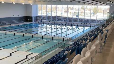 Olympic-size pool at Moorways Sports Village, Derby