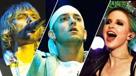 Kurt Cobain, Eminem and Hayley Williams