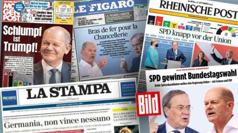 European newspapers on German elections