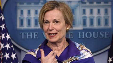 Deborah Birx at a White House briefing on 22 May