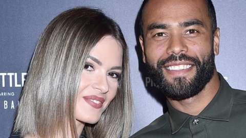 Ashley Cole and his partner Sharon Canu