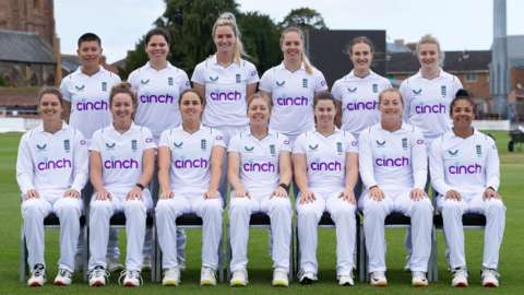 The England squad for the women's Test against South Africa at Taunton