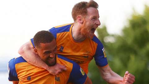 Jordan Bowery (L) and Stephen Quinn are both in contract talks to stay at Mansfield