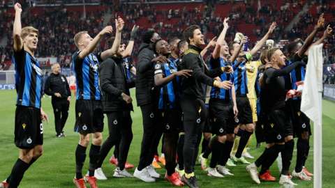 Club Bruges celebrate