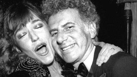 Mark Fleischman with an unidentified woman at Studio 54 in 1981