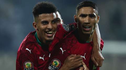Morocco celebrate their equaliser