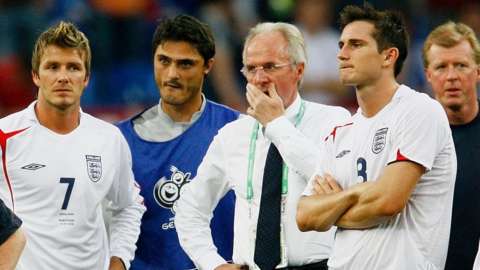 David Beckham, Sven Goran Eriksson & Frank Lampard
